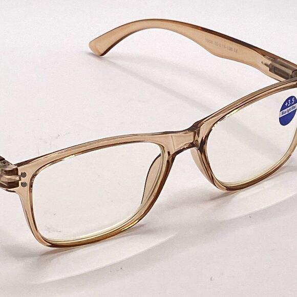 0946 Theresa 3.5 Taupe Reading Glasses Soft Butterfly Style Readers NWT - Picture 7 of 9